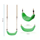 Hojdačka LUX plastové sedátko - svetlo zelená