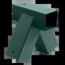 KBT Rohový uholník na hojdačky 90x90 - 90st. zelený