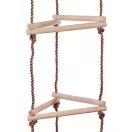 Drevený 3-stranný lanový rebrík