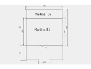 Martina B2 s terasou 40mm