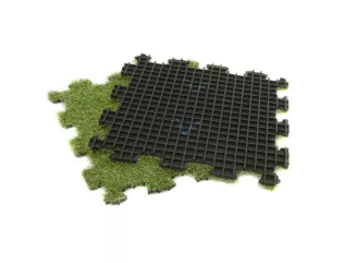 Gumová podložka puzzle - tráva 40x40 cm