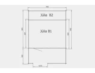 Júlia B1 s terasou 40mm