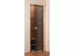 Saunové dvere 7x19 4R, grey,  686x1890 mm