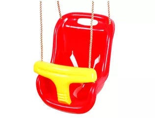 Hojdačka - BABY swing červená/žltá