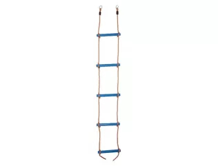 Plastový lanový rebrík  5 priečkový - modrý