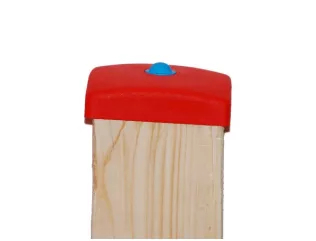 Plastic pole cover  90 mm red