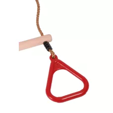 JF Hrazda s kruhmi - červená  Wooden Ring trapeze