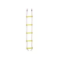 Plastový lanový rebrík  5 priečkový - žltý