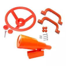 SET - volant, madlo, teleskop LUX - oranžový